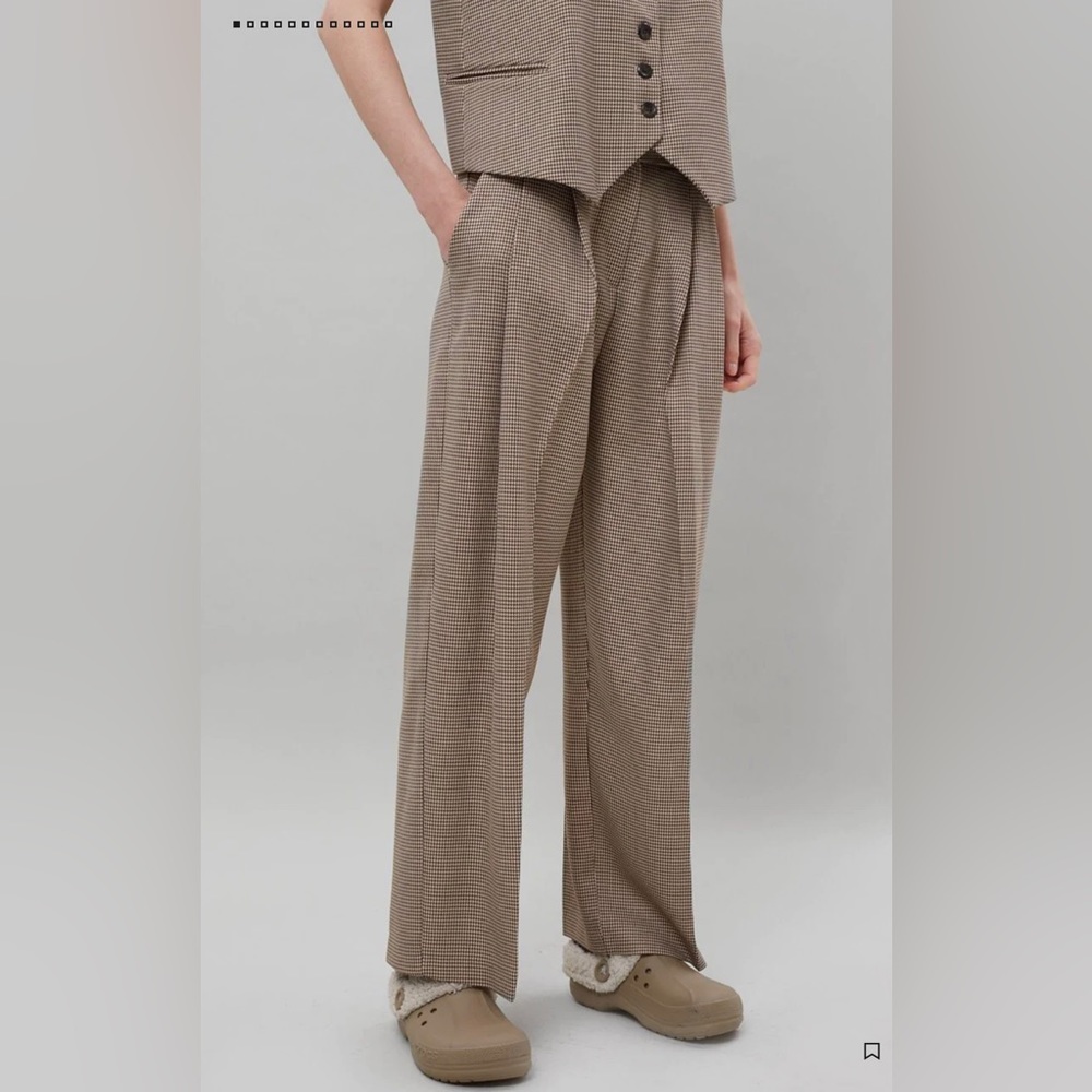 The Frankie Shop Desio Houndstooth Pants